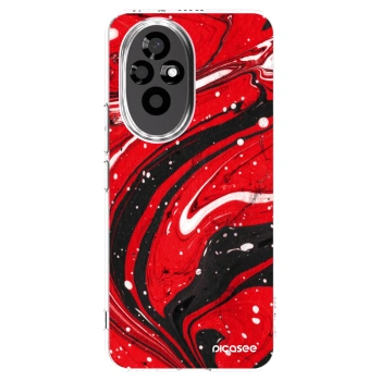 Picasee husă transparentă din silicon pentru Honor 200 5G - Red black