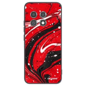Picasee husă neagră din silicon pentru OnePlus 11 5G - Red black