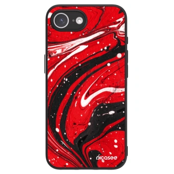 Picasee ULTIMATE CASE pentru Apple iPhone 16e - Red black