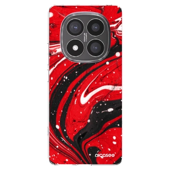 Picasee husă transparentă din silicon pentru Xiaomi Redmi Note 14 Pro+ 5G - Red black