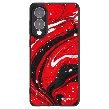 Picasee husă neagră din silicon pentru Samsung Galaxy S25 Edge 5G - Red black