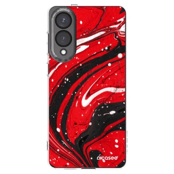 Picasee husă transparentă din silicon pentru Samsung Galaxy S25 Edge 5G - Red black