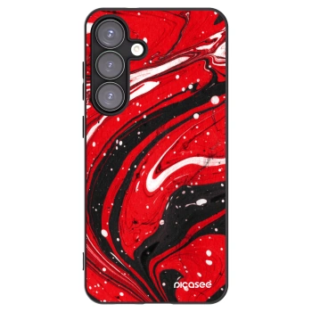Picasee husă neagră din silicon pentru Samsung Galaxy S25+ 5G - Red black