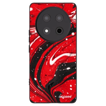 Picasee husă neagră din silicon pentru Honor Magic7 Lite 5G - Red black