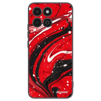 Picasee husă neagră din silicon pentru Honor 200 Smart 5G - Red black