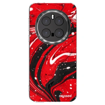 Picasee husă transparentă din silicon pentru Honor Magic7 Pro 5G - Red black