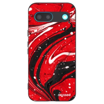 Picasee husă neagră din silicon pentru Google Pixel 8 - Red black