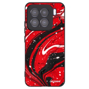 Picasee husă neagră din silicon pentru Xiaomi 15 - Red black