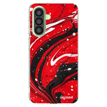 Picasee husă transparentă din silicon pentru Samsung Galaxy A26 5G A266B - Red black