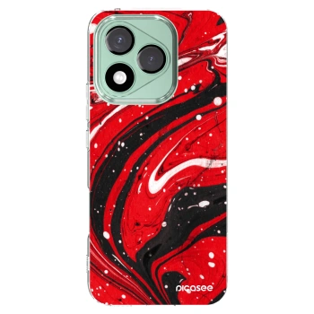 Picasee husă transparentă din silicon pentru Honor 400 Lite 5G - Red black