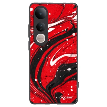 Picasee husă neagră din silicon pentru Vivo V50 Lite 5G - Red black