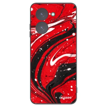 Picasee husă neagră din silicon pentru Xiaomi Redmi A5 - Red black