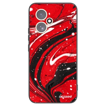 Picasee husă neagră din silicon pentru Honor 400 5G - Red black