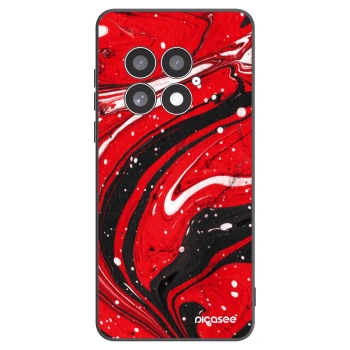 Picasee husă neagră din silicon pentru OnePlus 13 5G - Red black