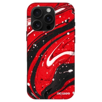 Picasee Fashion Case MagSafe pentru Apple iPhone 16 Pro - Red black