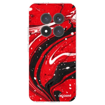 Picasee husă transparentă din silicon pentru Xiaomi Redmi Note 15 Pro+ - Red black