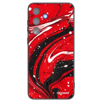 Picasee husă neagră din silicon pentru Samsung Galaxy S25 FE 5G - Red black