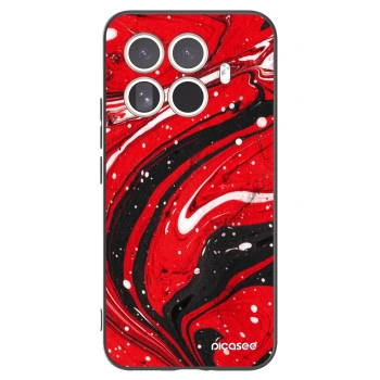 Picasee husă neagră din silicon pentru Xiaomi 15T Pro - Red black