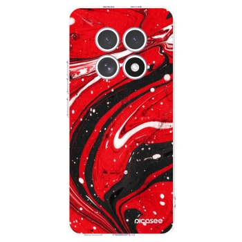 Picasee husă transparentă din silicon pentru Xiaomi Redmi Note 15 - Red black