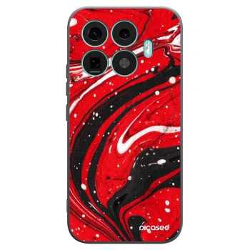 Picasee husă neagră din silicon pentru Xiaomi 17T - Red black