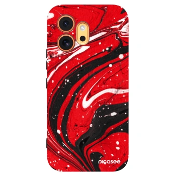 Picasee husă neagră din silicon pentru Honor 600 - Red black