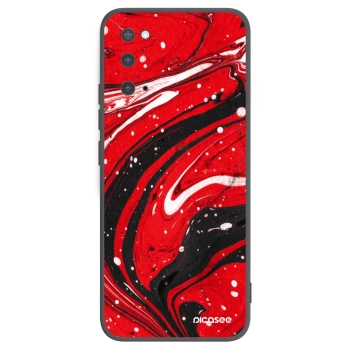 Picasee husă neagră din silicon pentru Samsung Galaxy S20 G980F - Red black