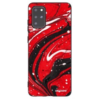 Picasee husă neagră din silicon pentru Samsung Galaxy S20+ G985F - Red black