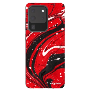 Picasee husă transparentă din silicon pentru Samsung Galaxy S20 Ultra 5G G988F - Red black