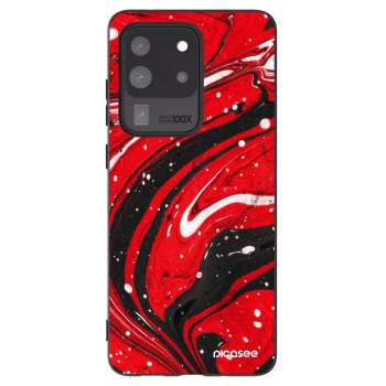 Picasee husă neagră din silicon pentru Samsung Galaxy S20 Ultra 5G G988F - Red black