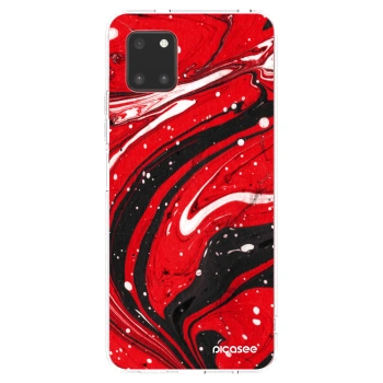 Picasee husă transparentă din silicon pentru Samsung Galaxy Note 10 Lite N770F - Red black