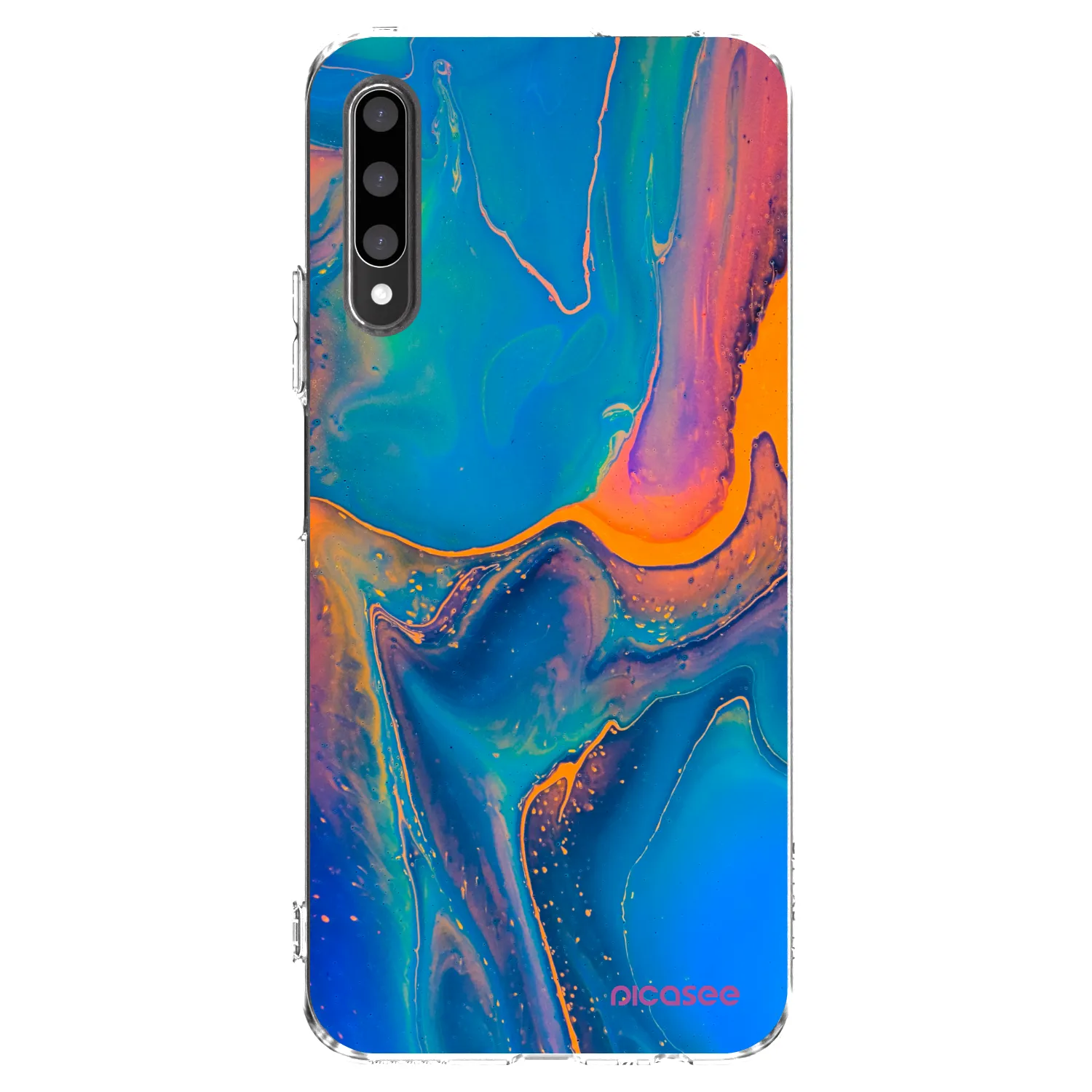 Picasee husă transparentă din silicon pentru Honor 9X Pro - Rainbow
