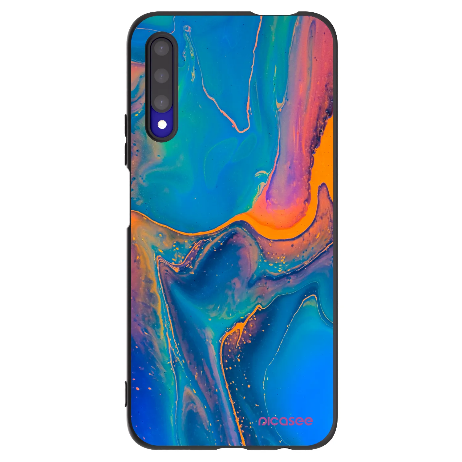 Picasee husă neagră din silicon pentru Honor 9X Pro - Rainbow