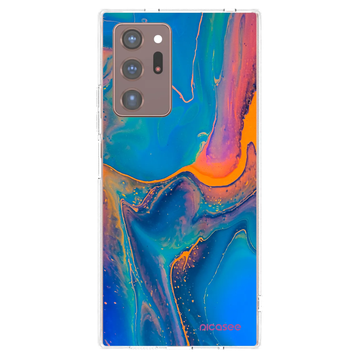 Picasee husă transparentă din silicon pentru Samsung Galaxy Note 20 Ultra - Rainbow