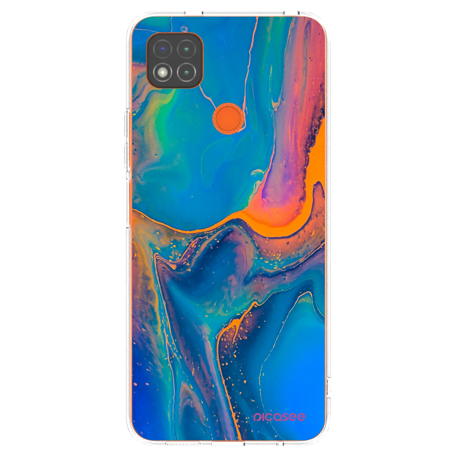 Picasee husă transparentă din silicon pentru Xiaomi Redmi 9C - Rainbow