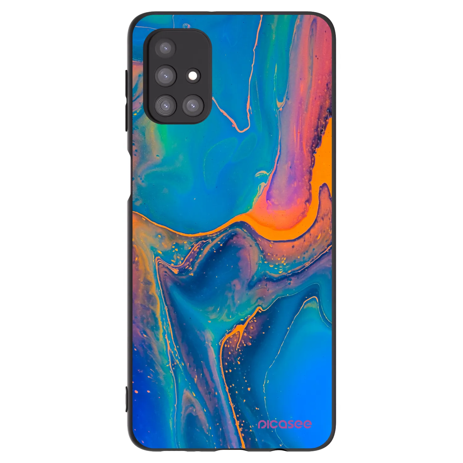 Picasee husă neagră din silicon pentru Samsung Galaxy M31s - Rainbow