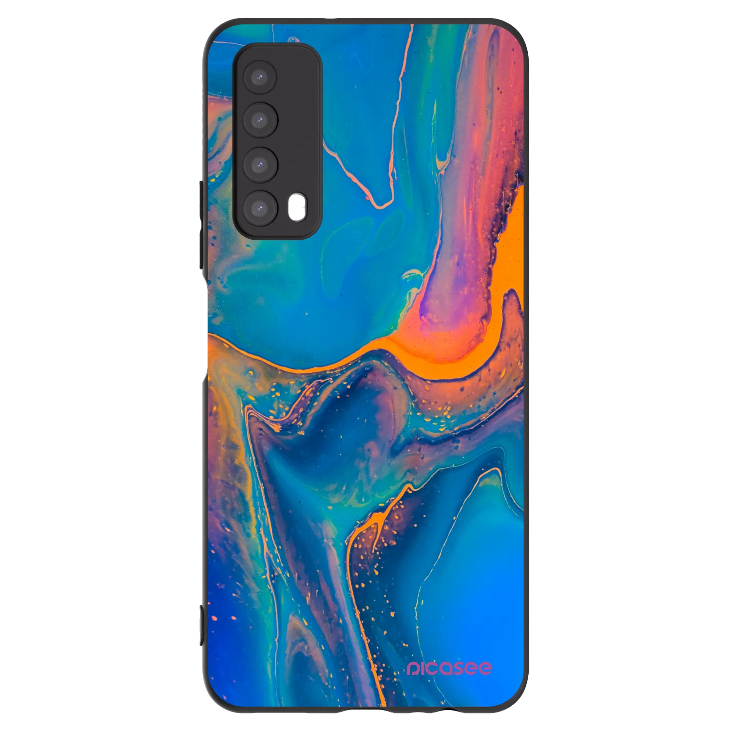 Picasee husă neagră din silicon pentru Huawei P Smart 2021 - Rainbow