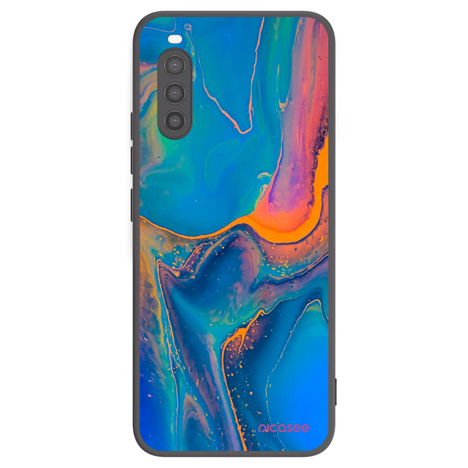 Picasee husă neagră din silicon pentru Sony Xperia 10 II - Rainbow
