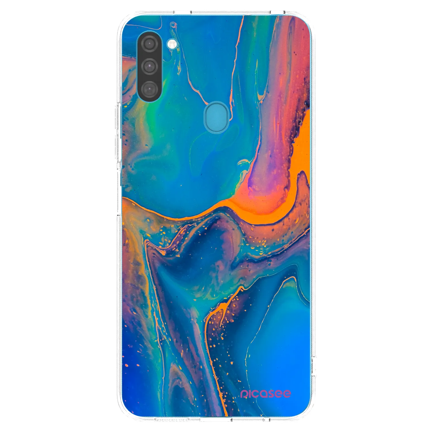 Picasee husă transparentă din silicon pentru Samsung Galaxy M11 - Rainbow