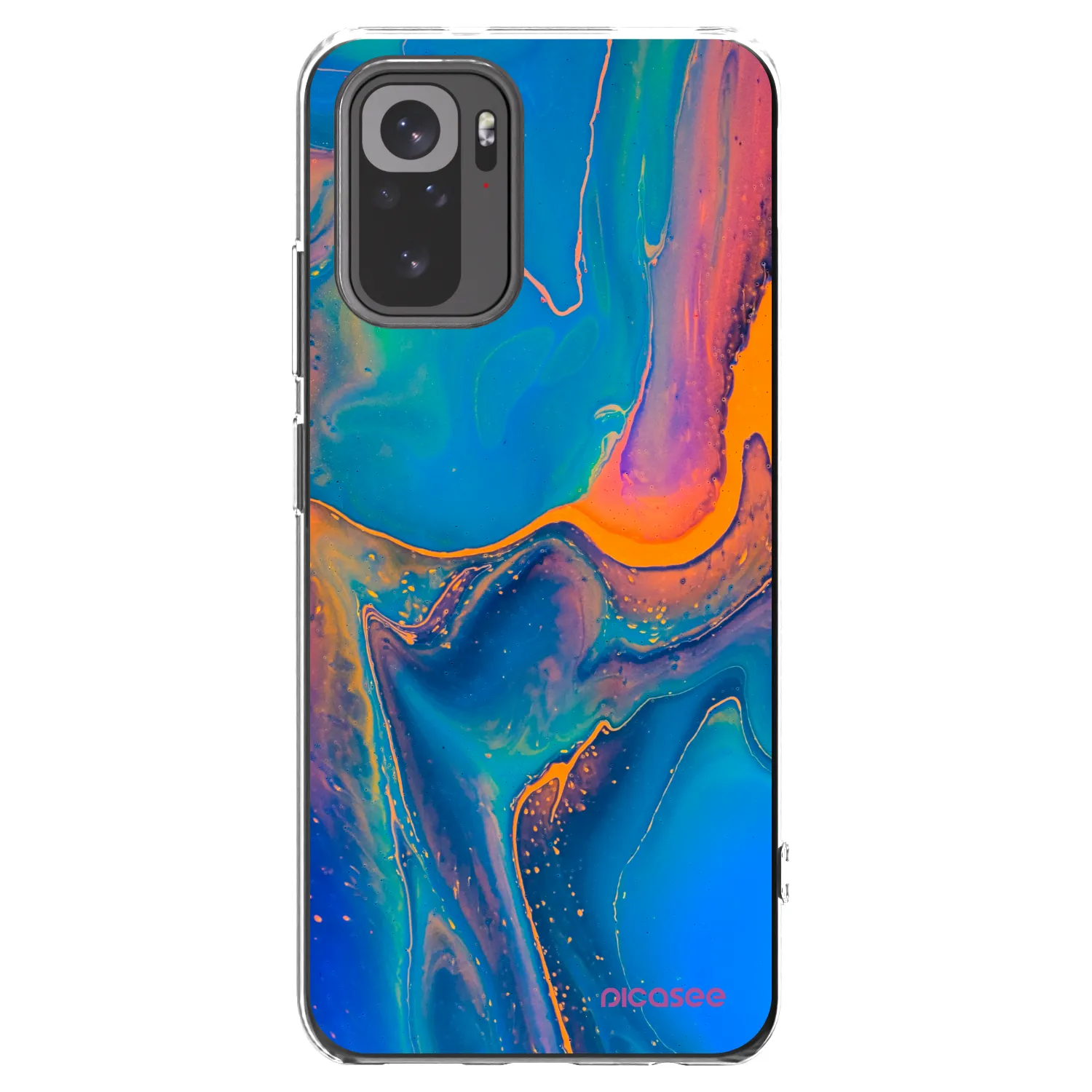 Picasee husă transparentă din silicon pentru Xiaomi Redmi Note 10 - Rainbow