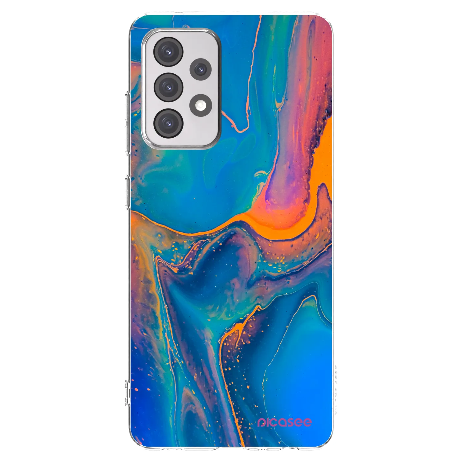 Picasee husă transparentă din silicon pentru Samsung Galaxy A52 5G A525F - Rainbow