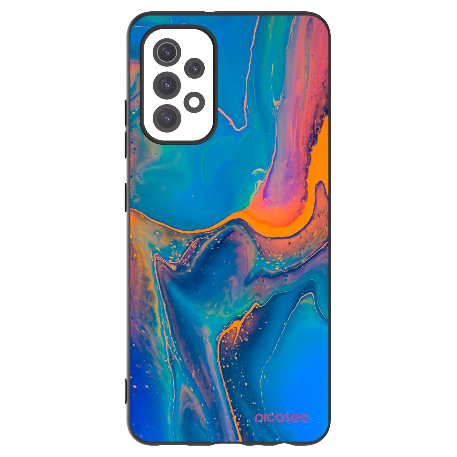 Picasee husă neagră din silicon pentru Samsung Galaxy A32 5G A326B - Rainbow