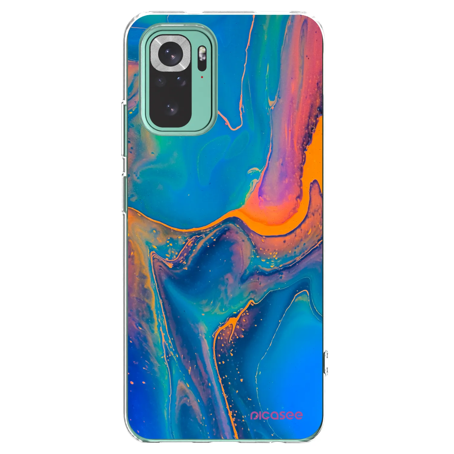 Picasee husă transparentă din silicon pentru Xiaomi Redmi Note 10 Pro - Rainbow