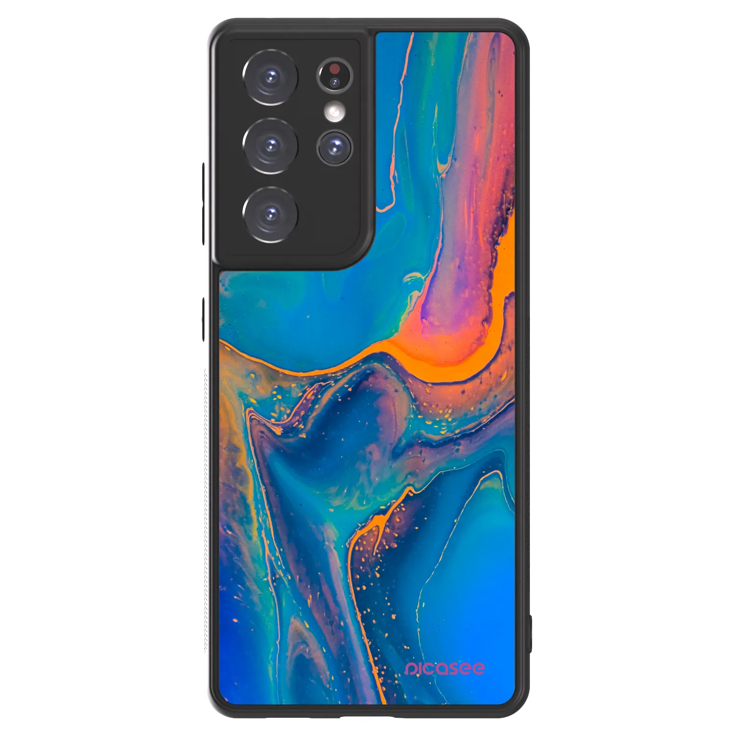 Picasee ULTIMATE CASE pentru Samsung Galaxy S21 Ultra 5G G998B - Rainbow