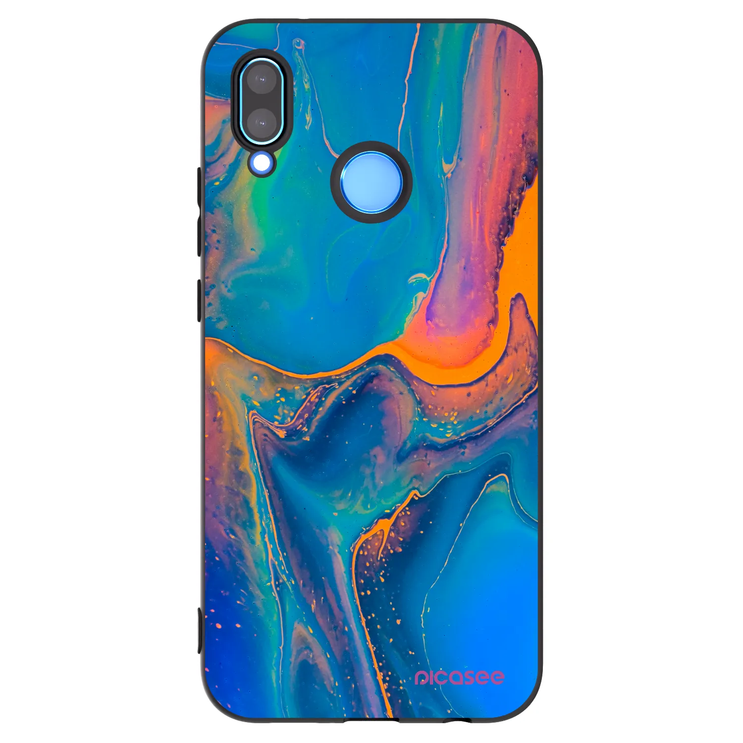 Picasee husă neagră din silicon pentru Huawei P20 Lite - Rainbow