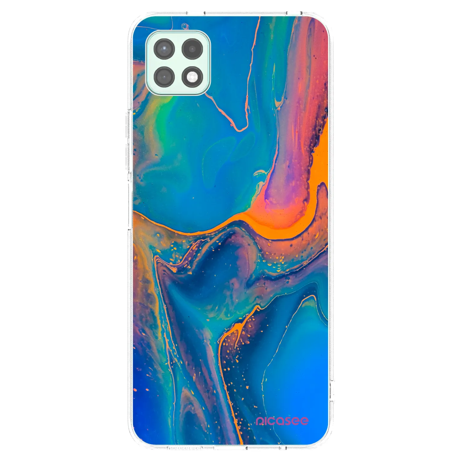 Picasee husă transparentă din silicon pentru Samsung Galaxy A22 A226B 5G - Rainbow