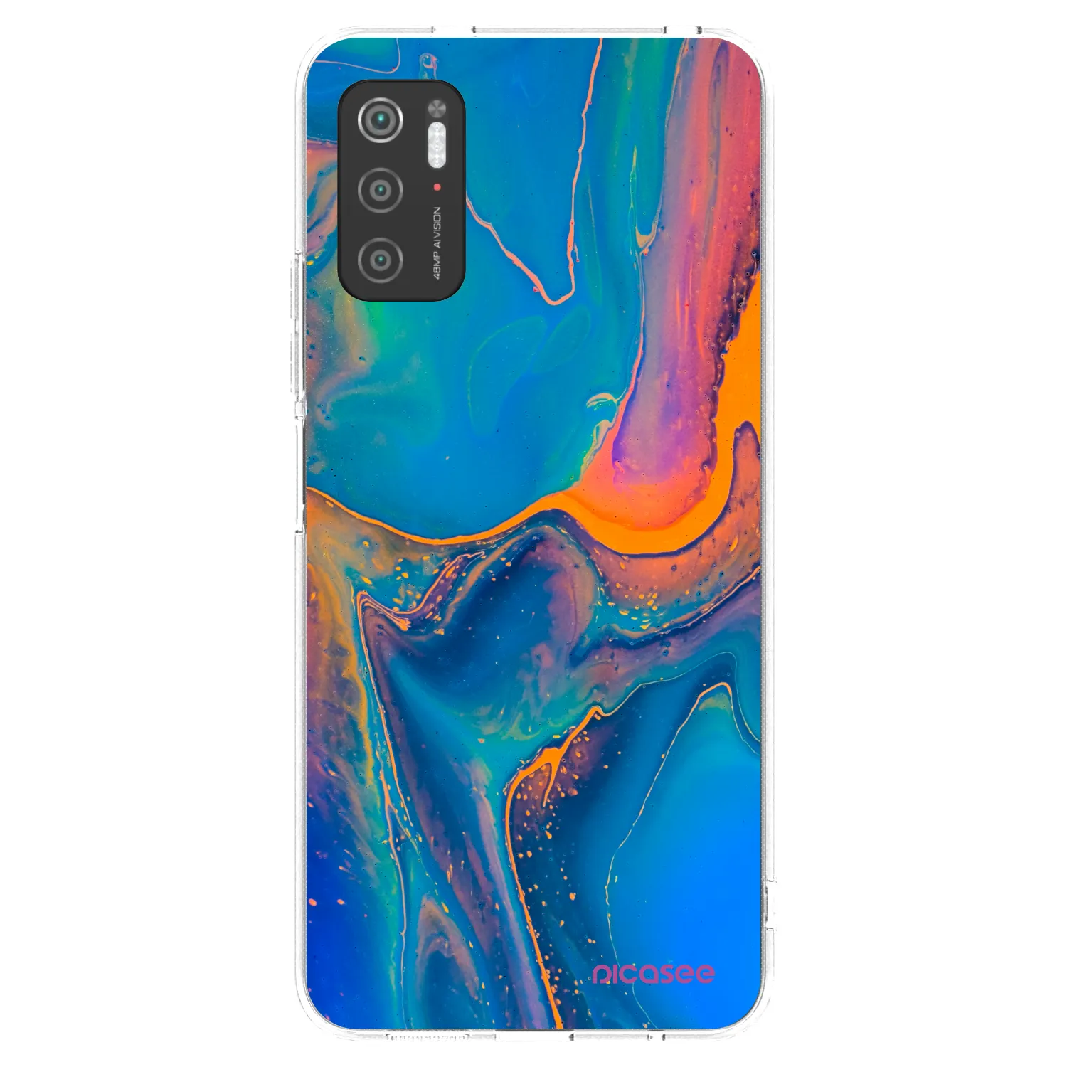 Picasee husă transparentă din silicon pentru Xiaomi Poco M3 Pro 5G - Rainbow