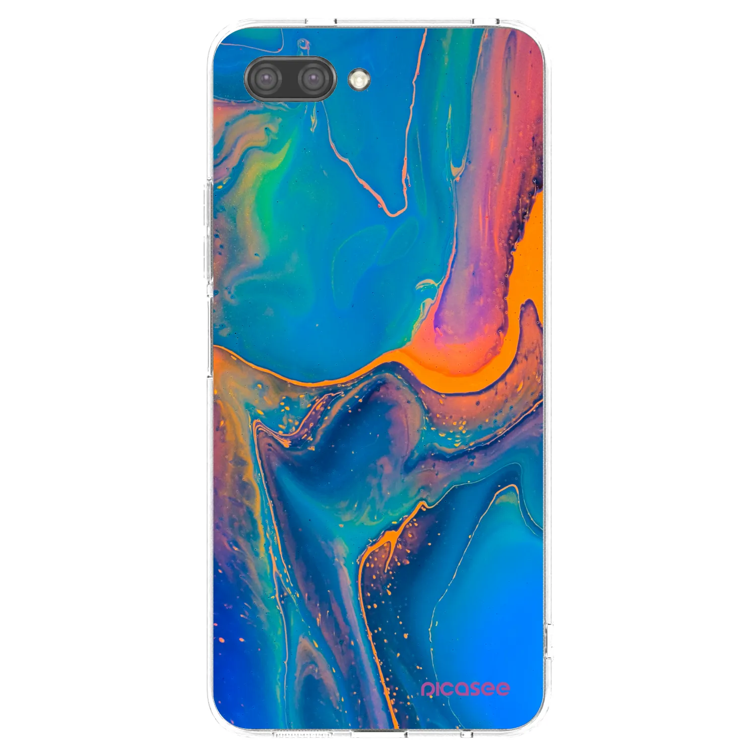 Picasee husă transparentă din silicon pentru Honor 10 - Rainbow
