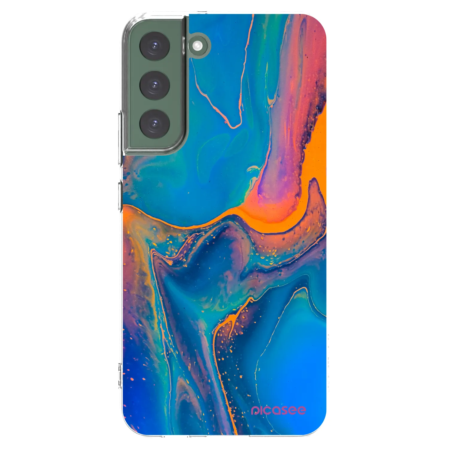 Picasee husă transparentă din silicon pentru Samsung Galaxy S22+ 5G - Rainbow