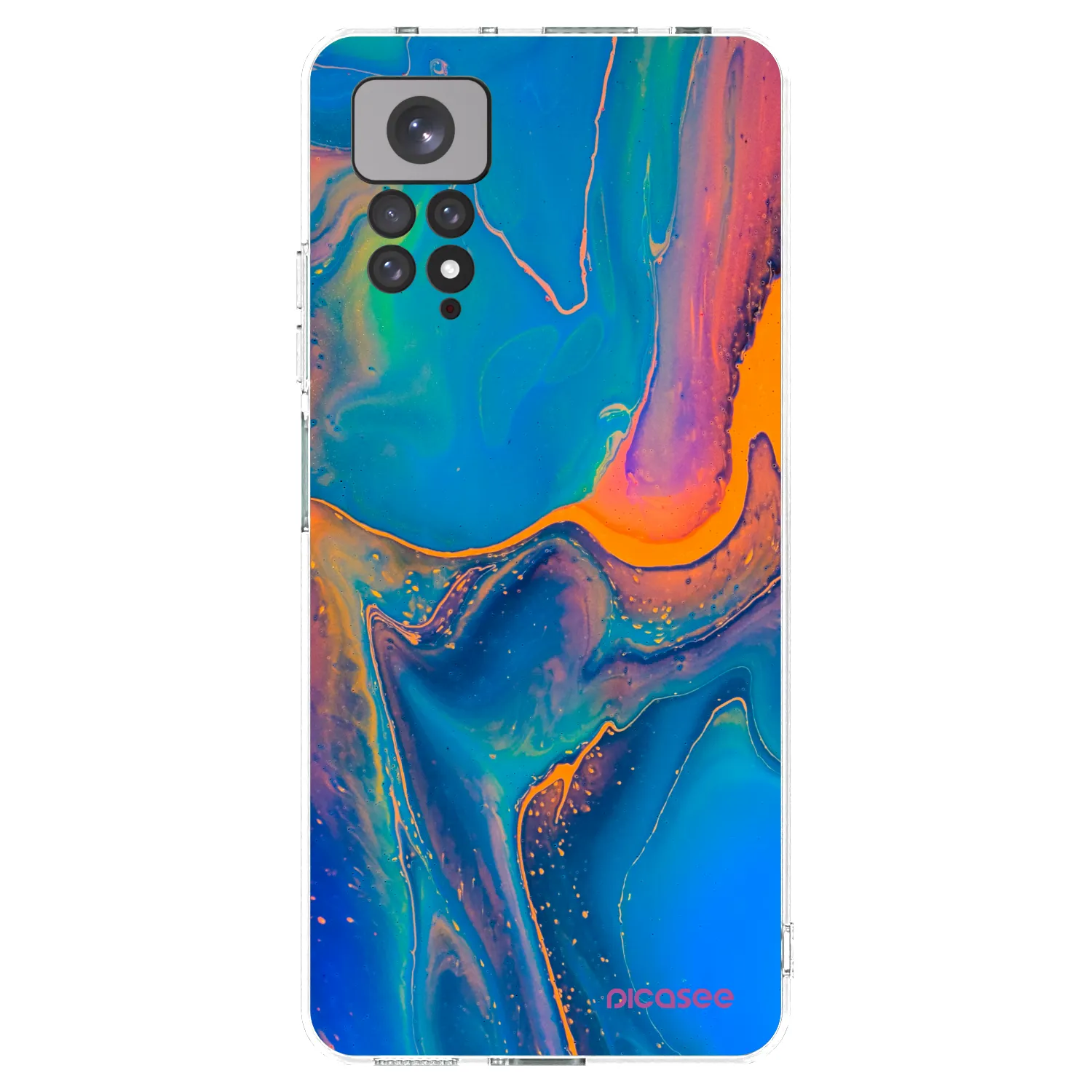 Picasee husă transparentă din silicon pentru Xiaomi Redmi Note 11 - Rainbow