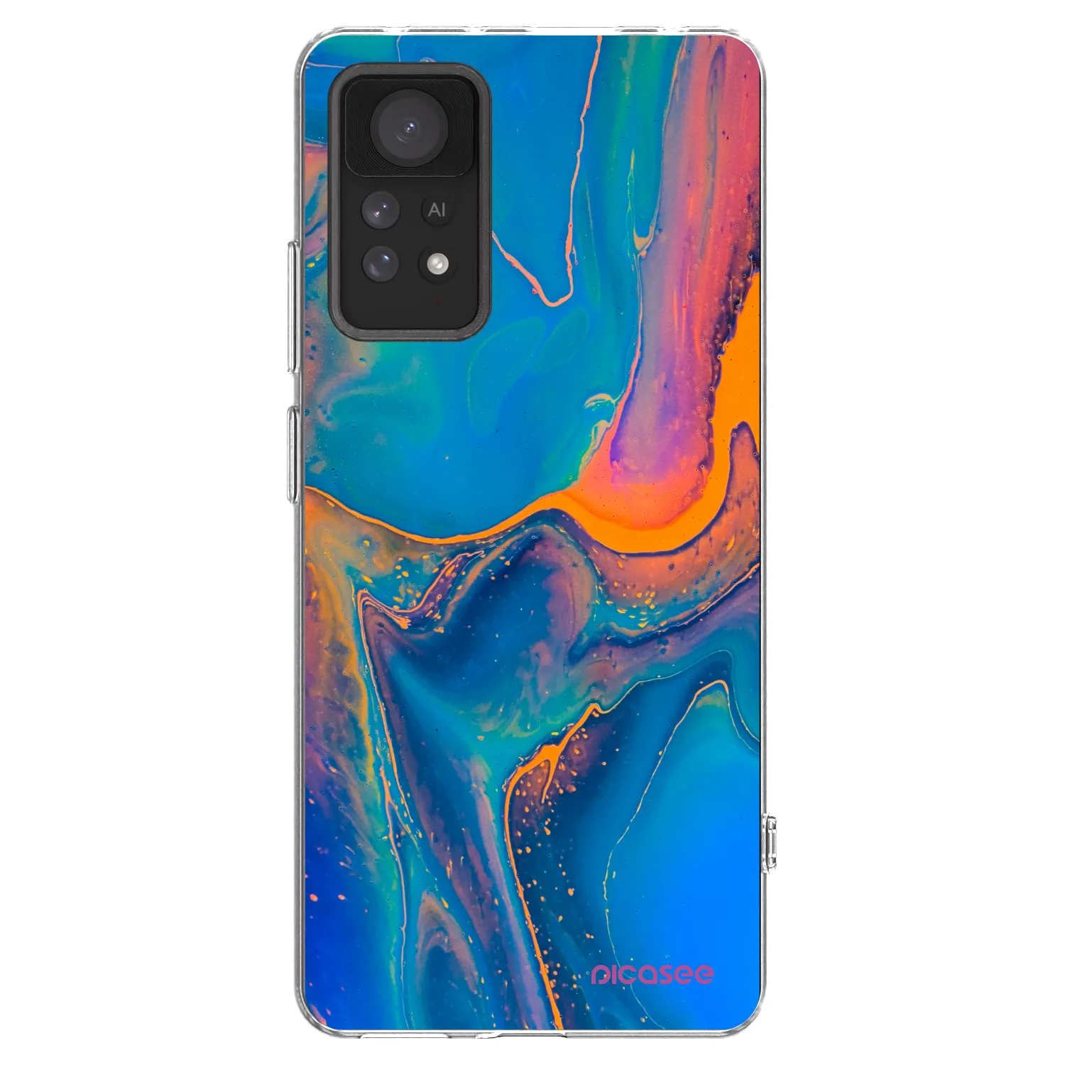 Picasee husă transparentă din silicon pentru Xiaomi Redmi Note 11 Pro 5G - Rainbow